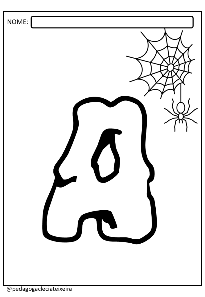 Aprenda o alfabeto do halloween