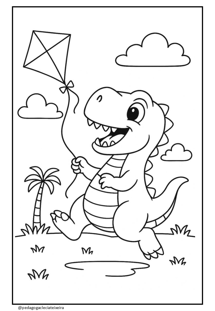 Desenhos dinossauros para colorir e imprimir