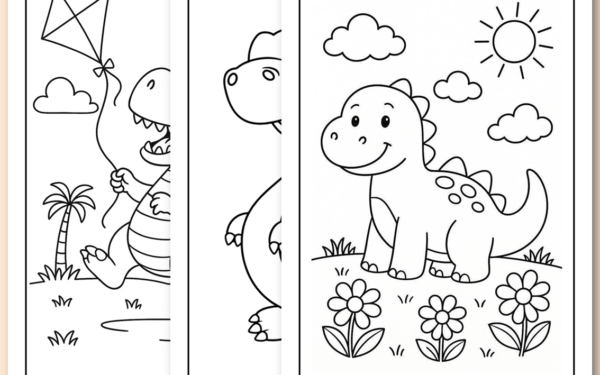 Desenhos dinossauros para colorir e imprimir