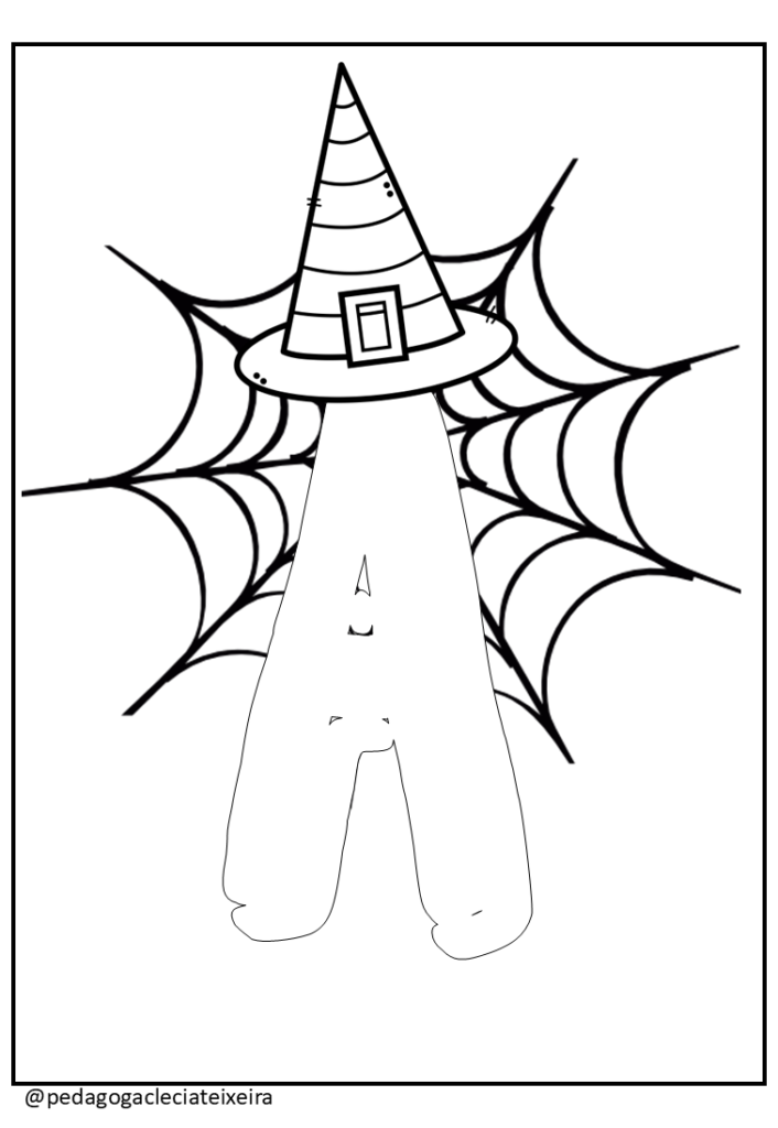 Alfabeto de halloween para imprimir EM PDF