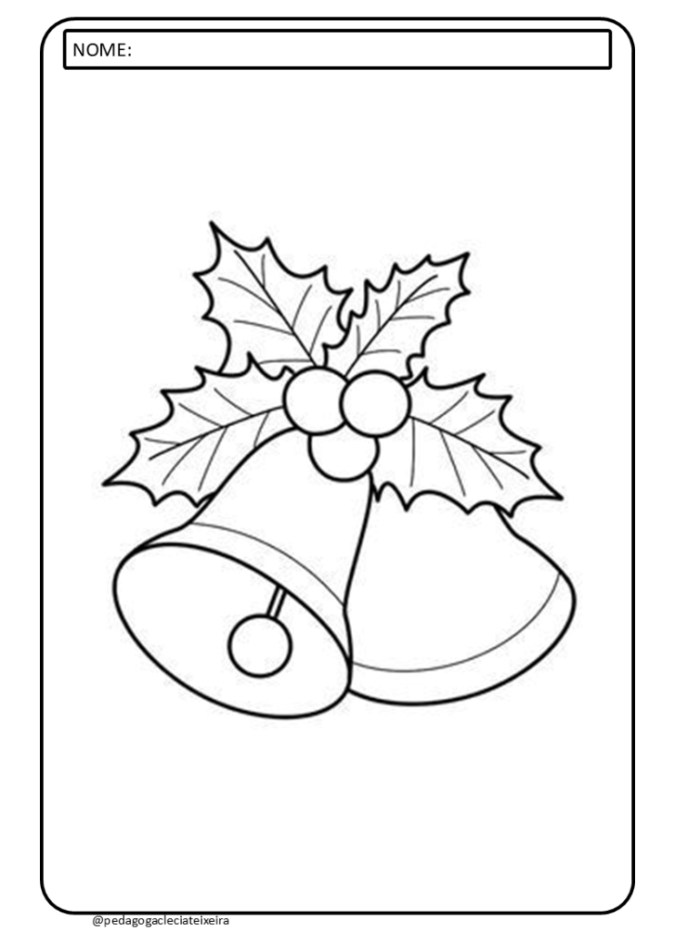 Desenhos natalinos para colorir