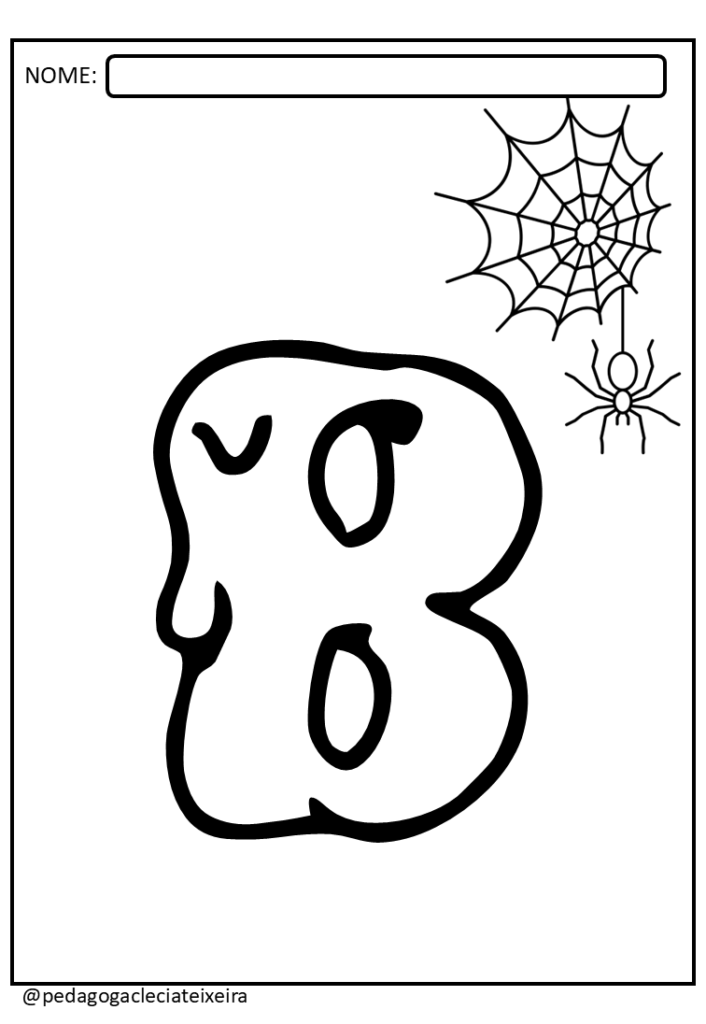 Aprenda o alfabeto do halloween
