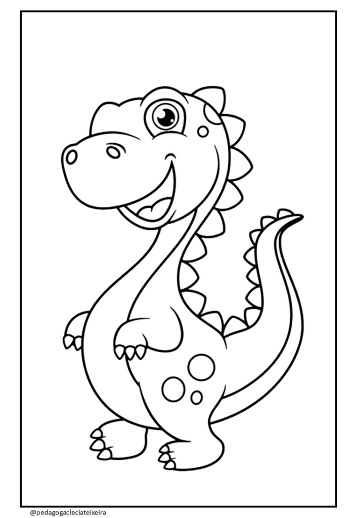 Desenhos dinossauros para colorir e imprimir