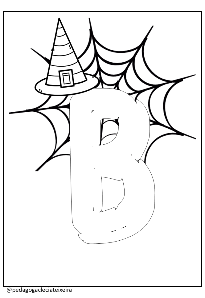 Alfabeto de halloween para imprimir EM PDF