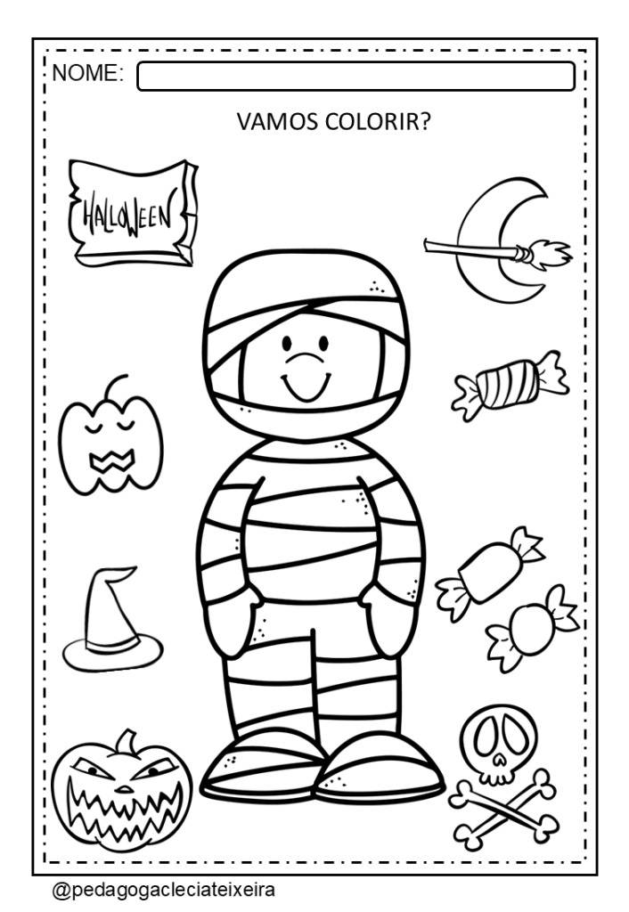 Desenhos halloween para pintar