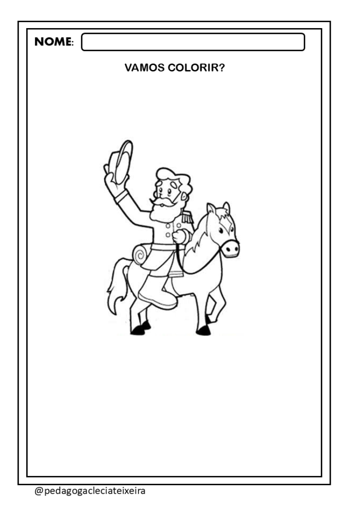 Proclamação da república: desenhos para colorir
