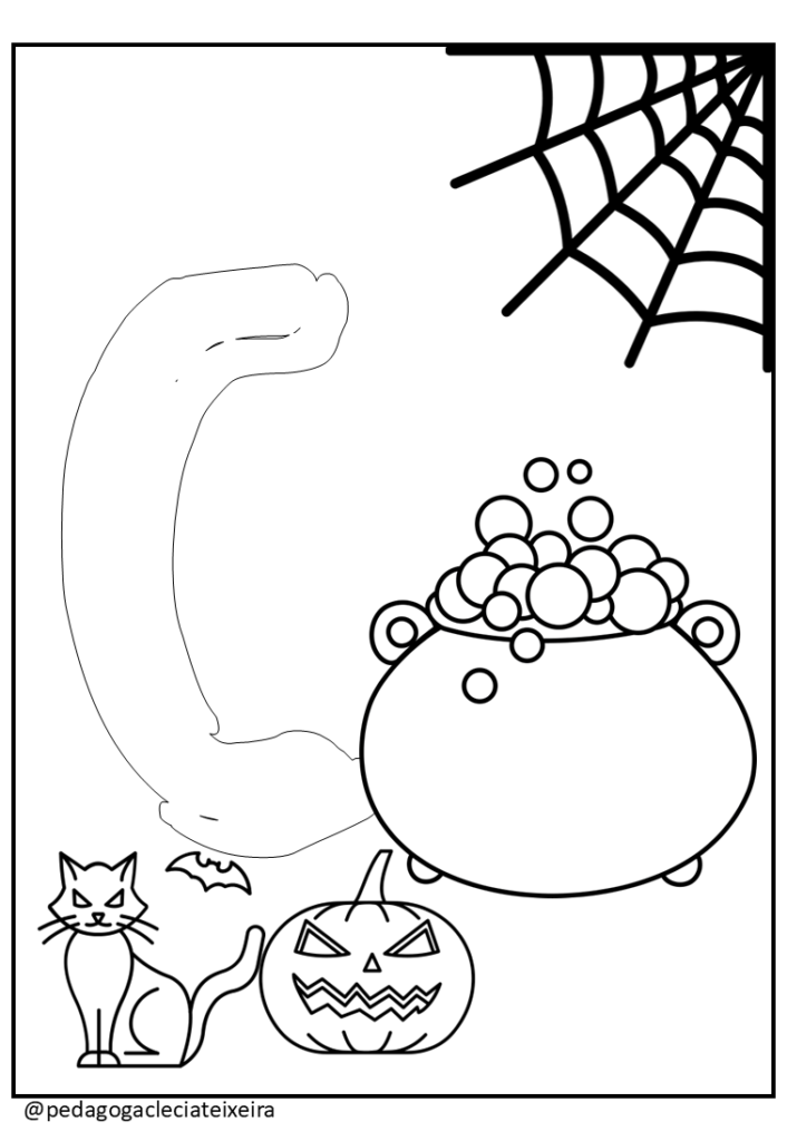 Alfabeto de halloween para imprimir EM PDF
