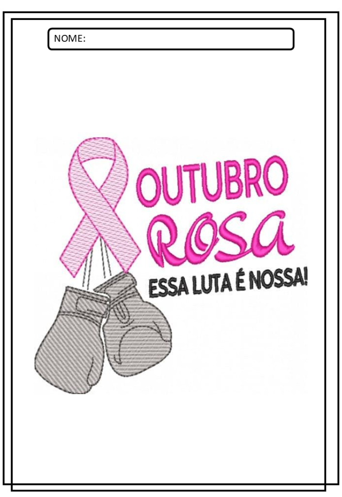 Desenhos Outubro Rosa para colorir e imprimir