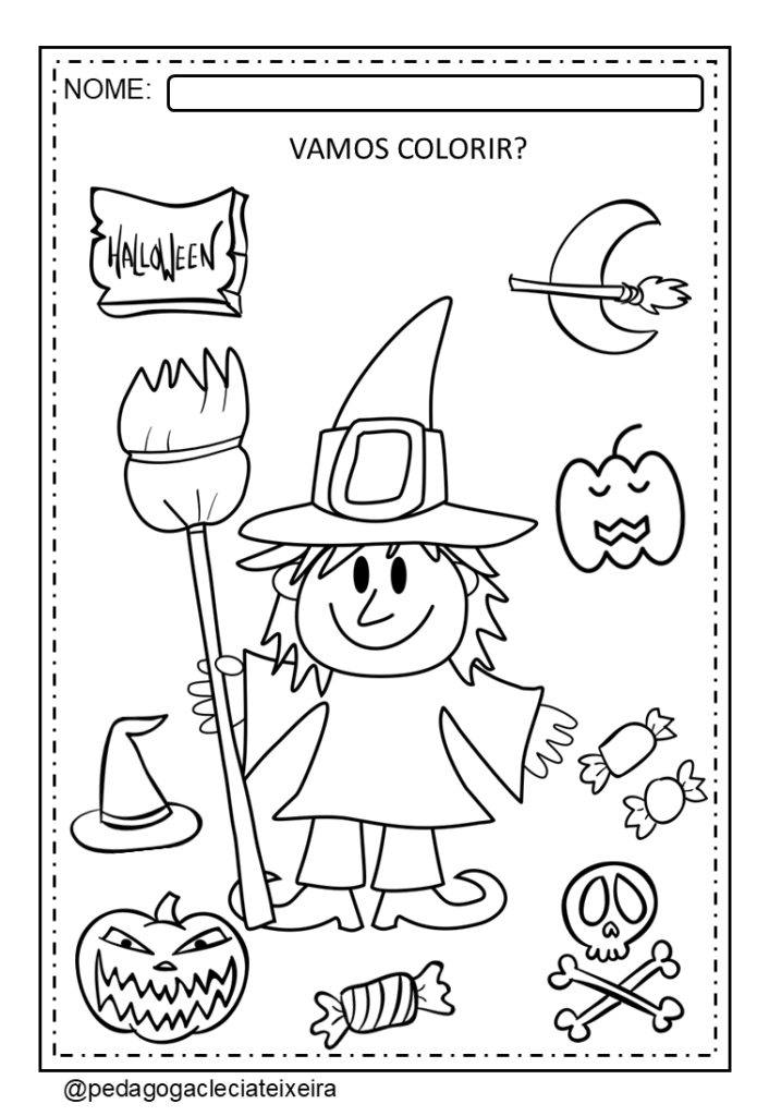 Desenhos halloween para pintar