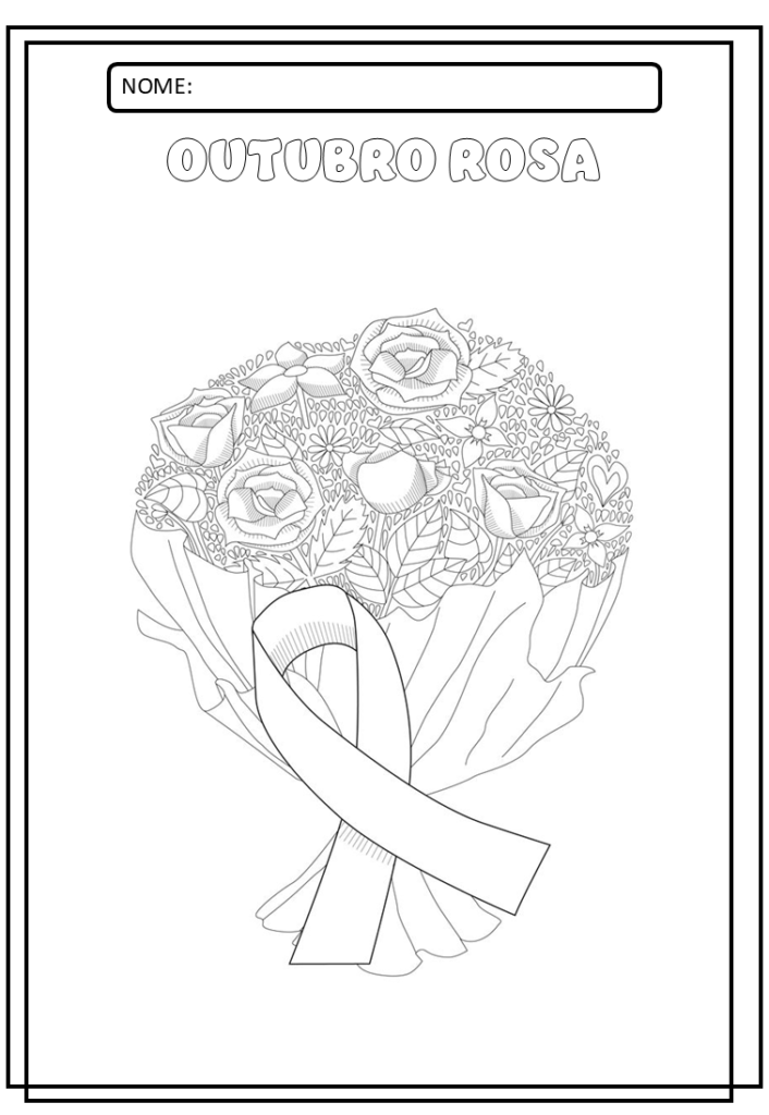Desenhos Outubro Rosa para colorir e imprimir