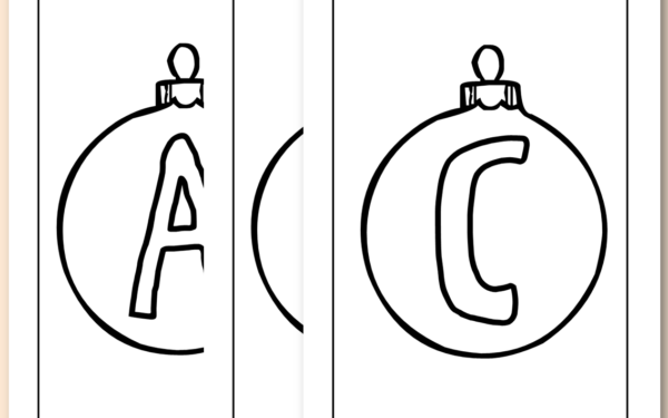 Letras natalinas para imprimir