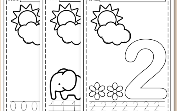 Atividades números e quantidades para imprimir