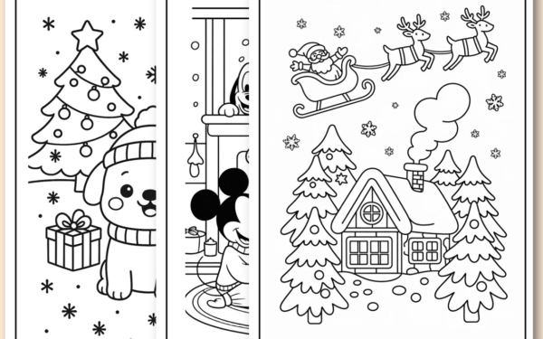 Desenhos de natal fofos para imprimir