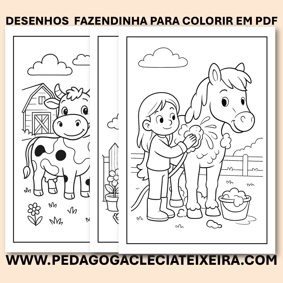 Desenhos fazedinha para colorir EM PDF