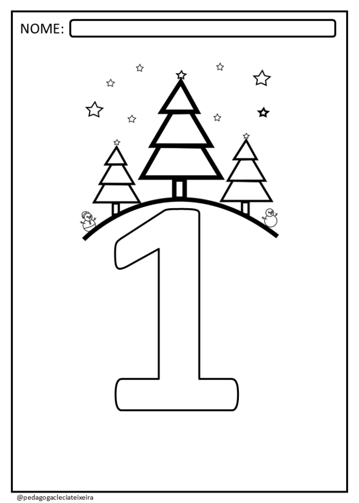 Atividade tema natalino para imprimir