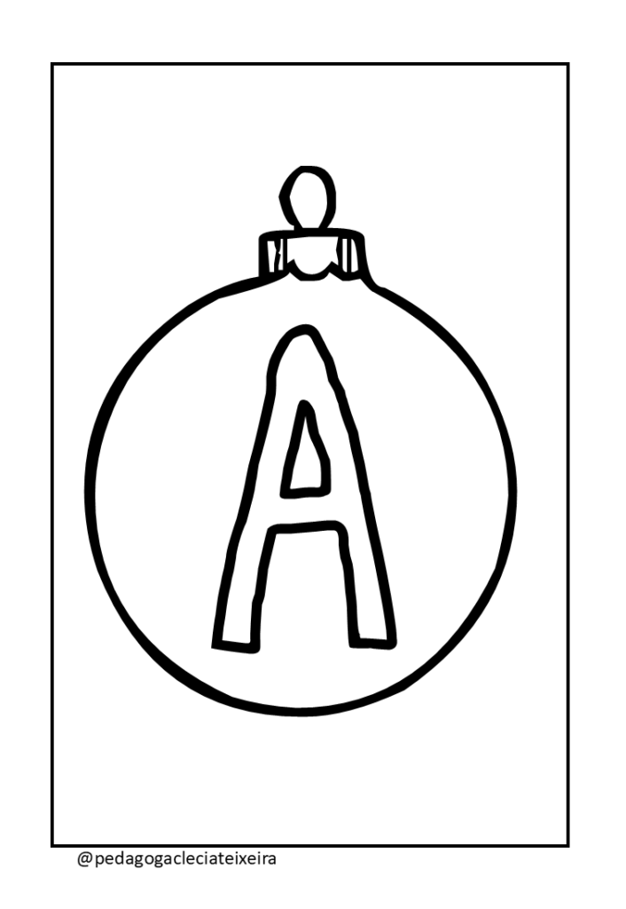 Letras natalinas para imprimir