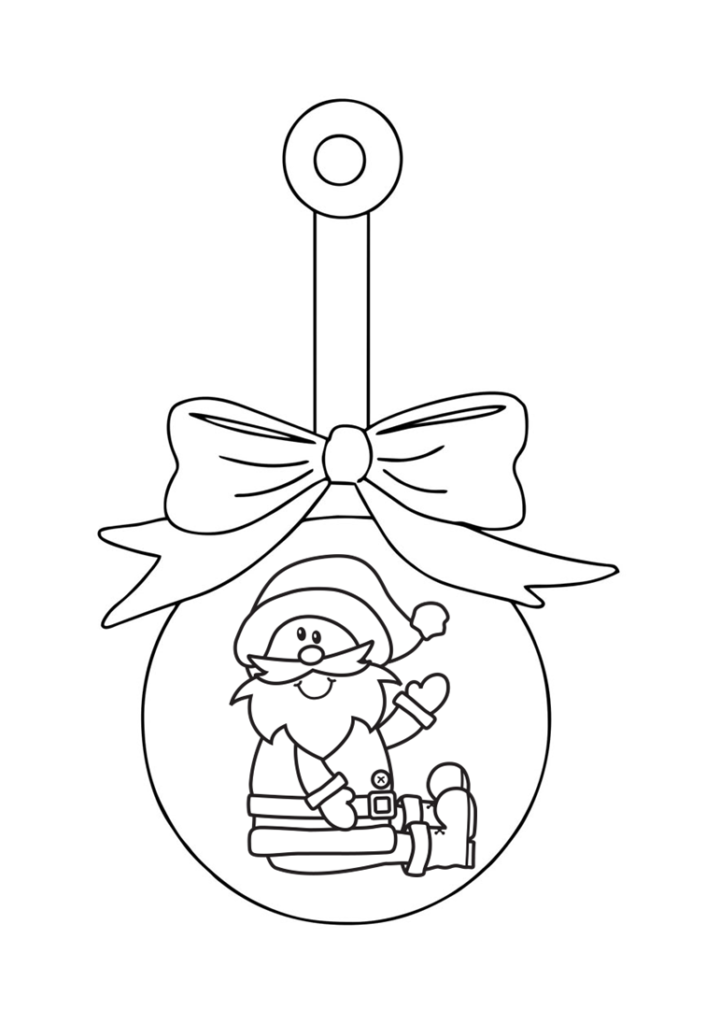 Símbolos do natal para colorir