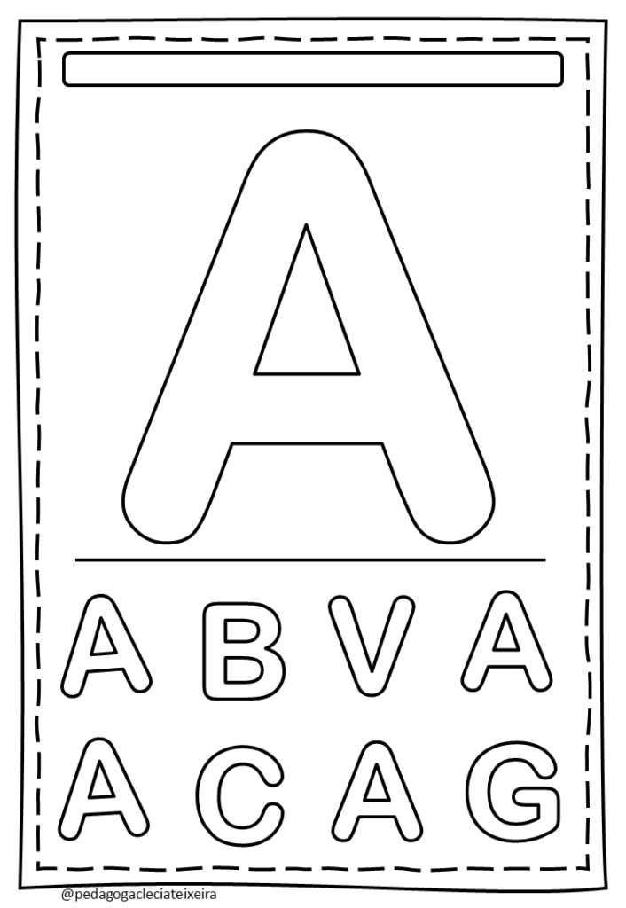 Letras do alfabeto para imprimir