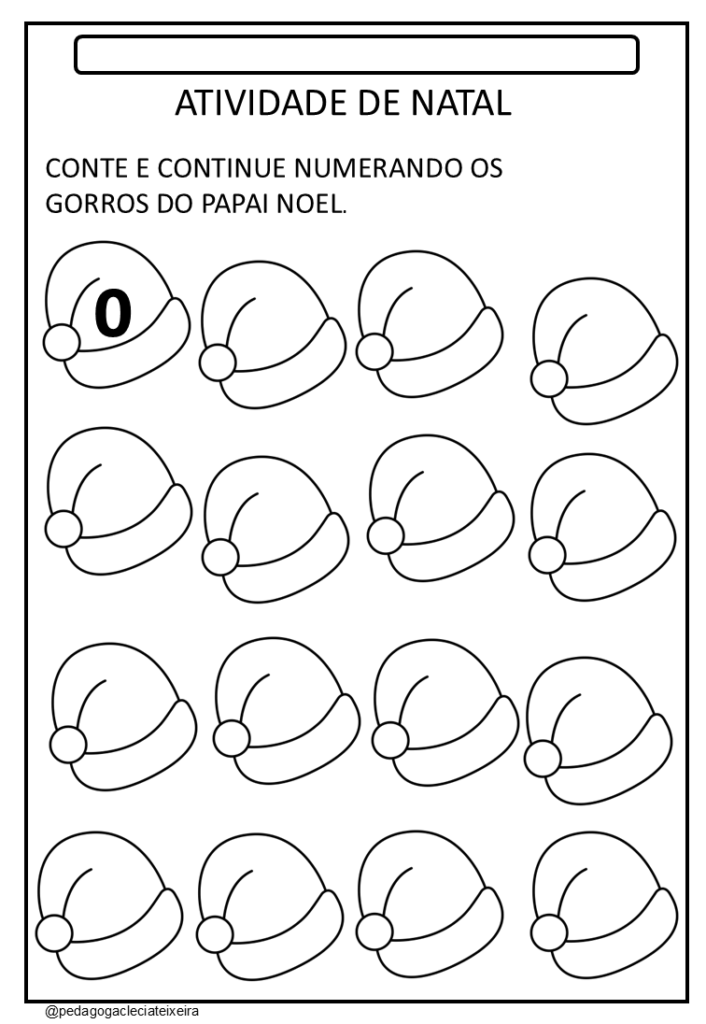 Atividade sobre natal educação infantil