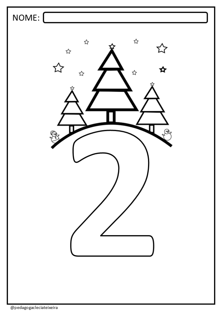 Atividade tema natalino para imprimir