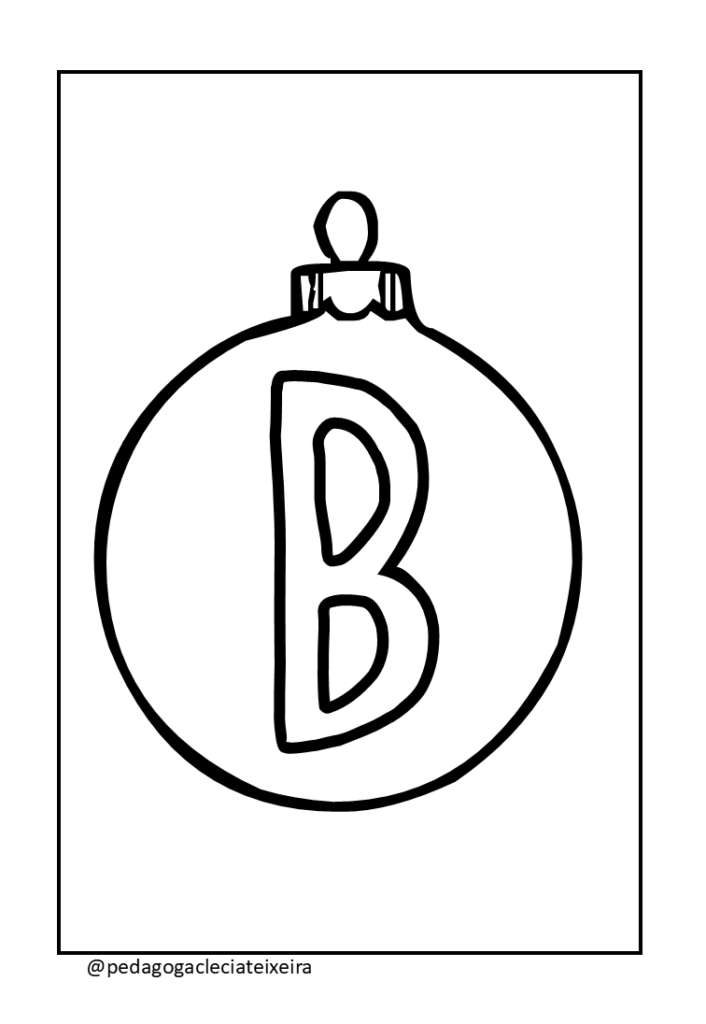 Letras natalinas para imprimir