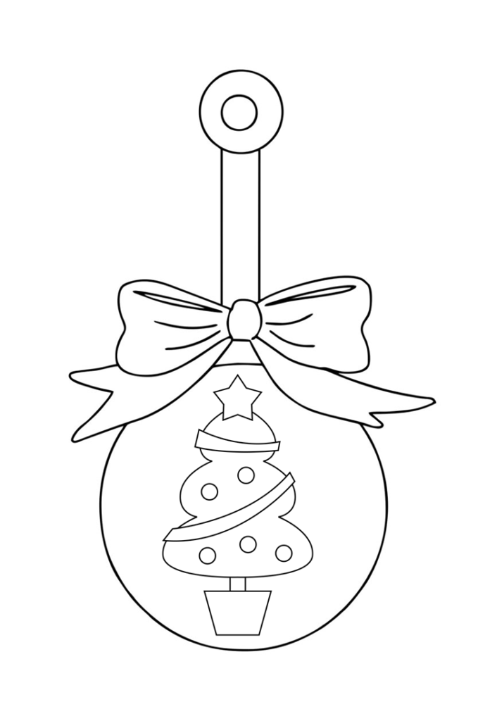 Símbolos do natal para colorir