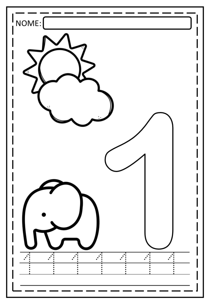 Atividades números e quantidades para imprimir