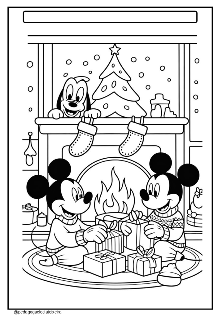 Desenhos de natal fofos para imprimir