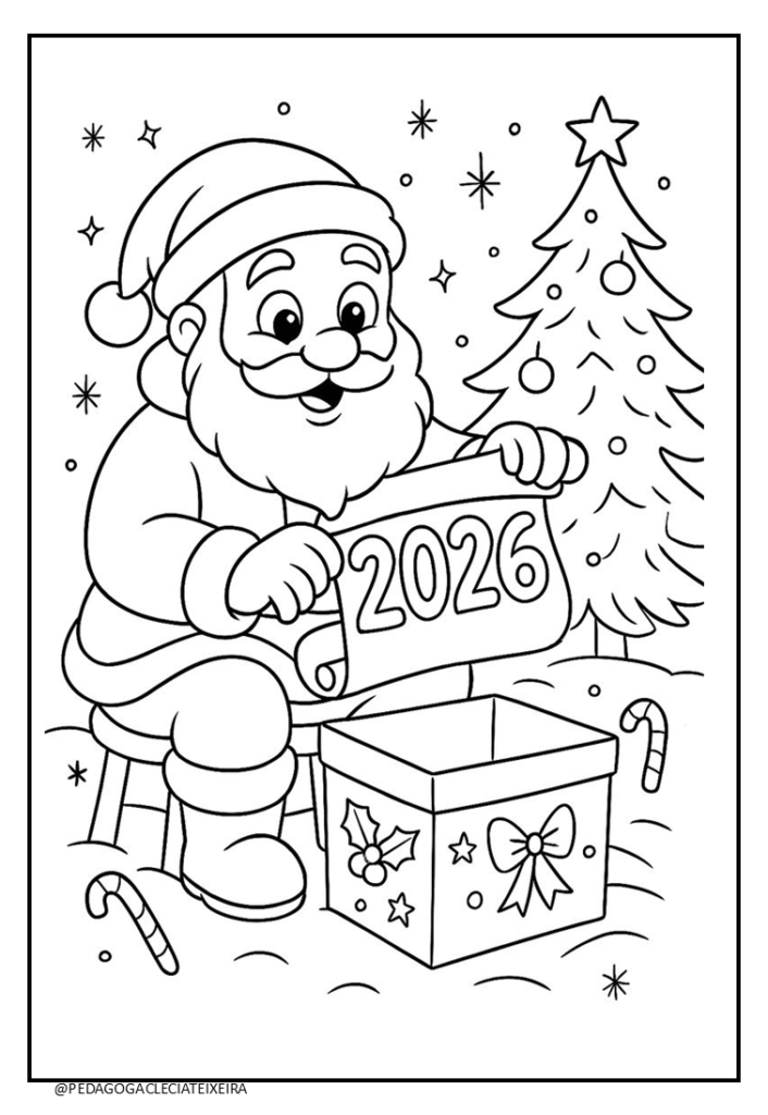 Símbolos natalinos para colorir e imprimir