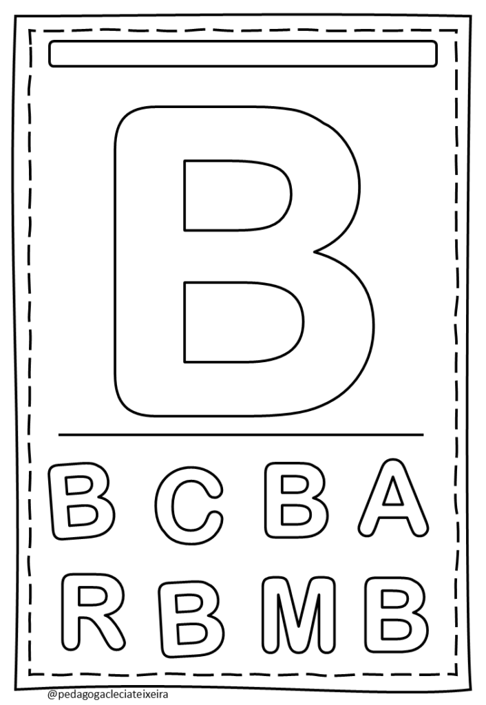 Letras do alfabeto para imprimir