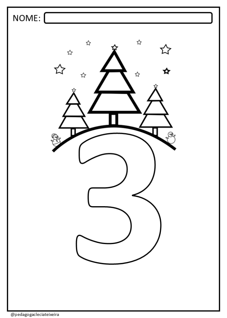 Atividade tema natalino para imprimir