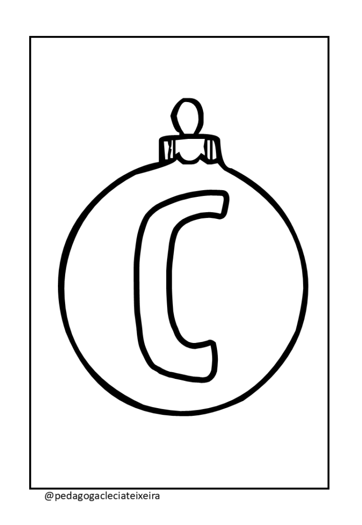 Letras natalinas para imprimir