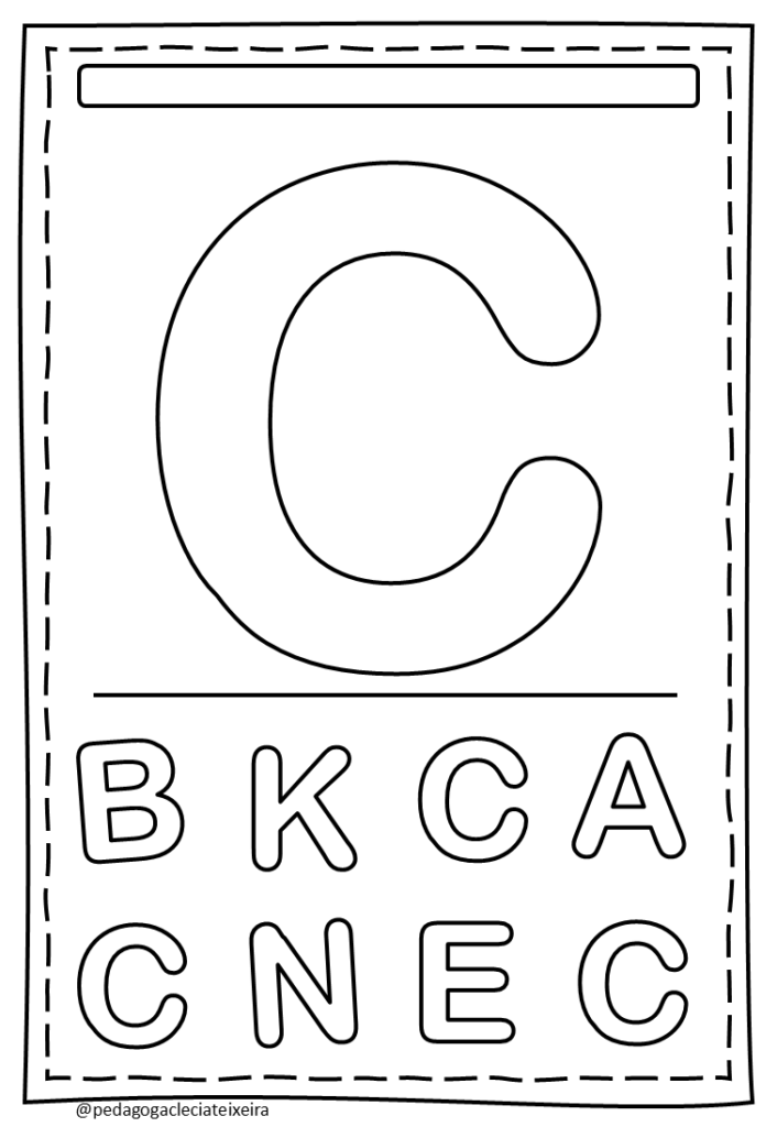 Letras do alfabeto para imprimir