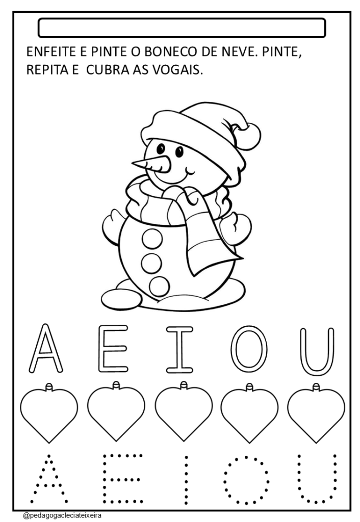 Atividade sobre natal educação infantil