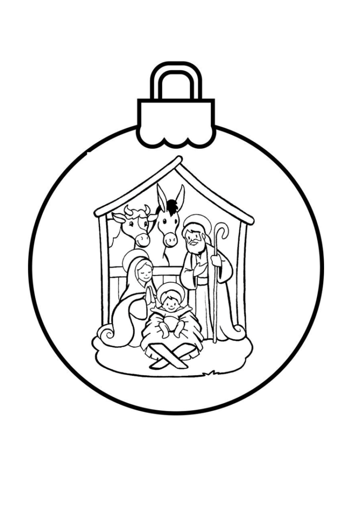 Símbolos do natal para colorir