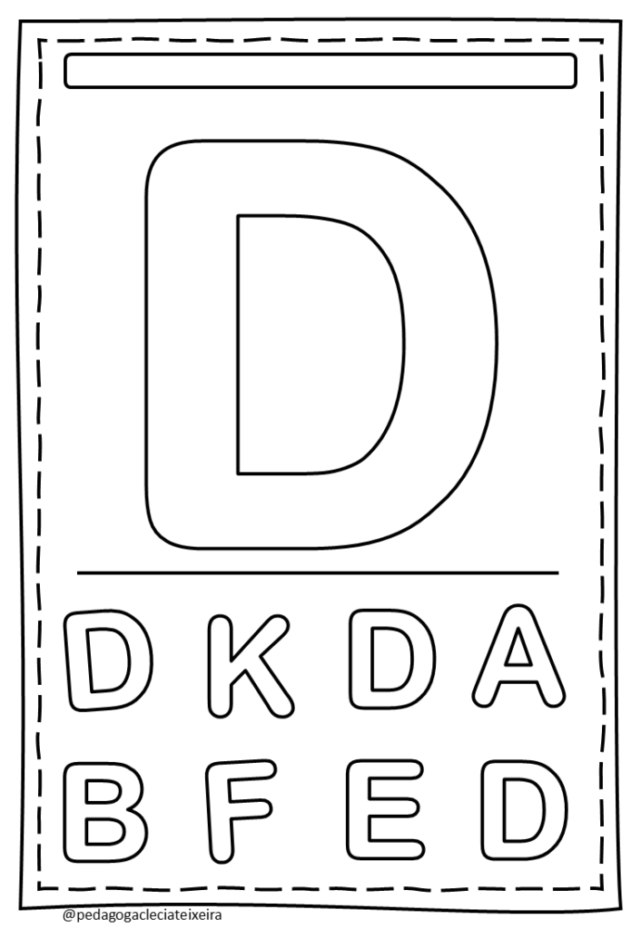 Letras do alfabeto para imprimir