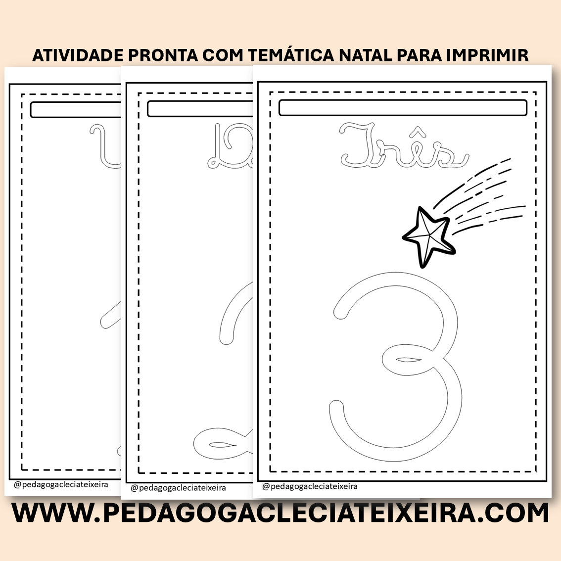 Atividade pronta com temática natal para imprimir