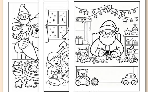 Desenhos natalinos para colorir