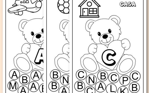 Apostila: pintando as letras do alfabeto