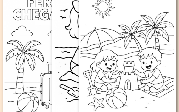 Minhas férias atividades critivas educação infantil