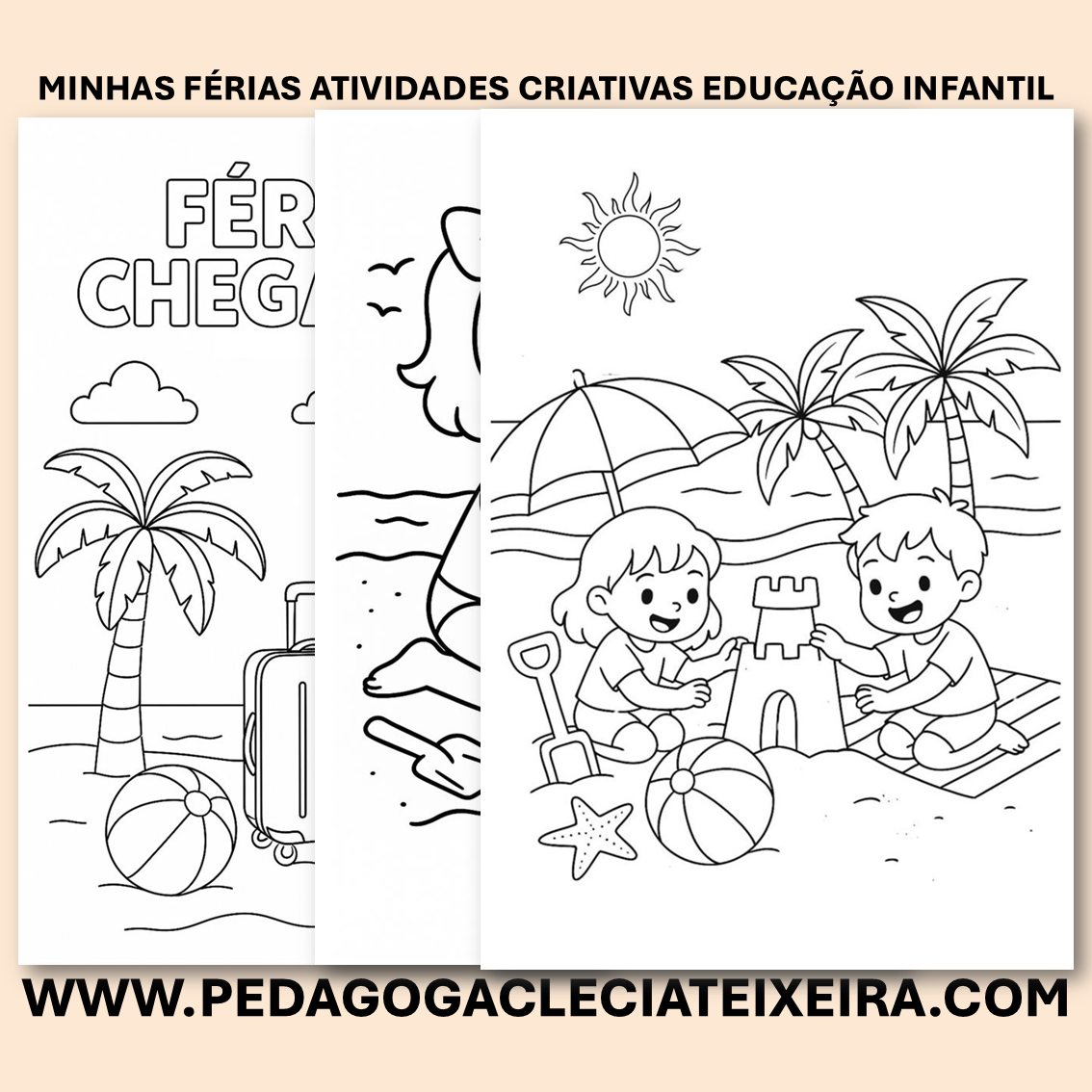 Minhas férias atividades critivas educação infantil