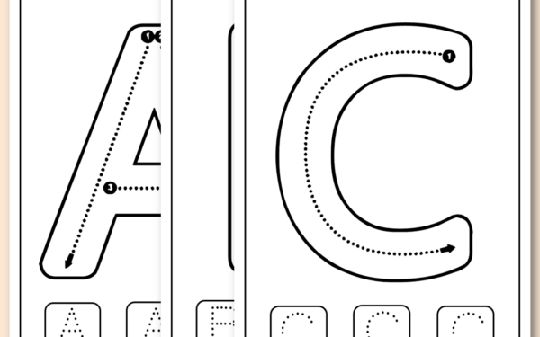 Letras tracejadas para imprimir pdf