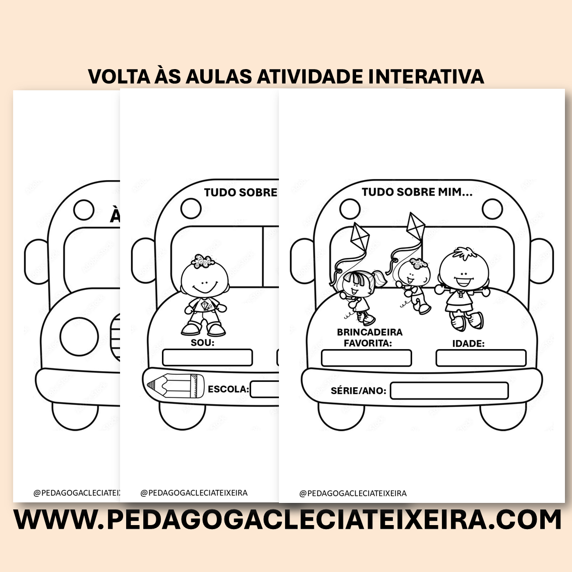 Volta às aulas atividade interativa