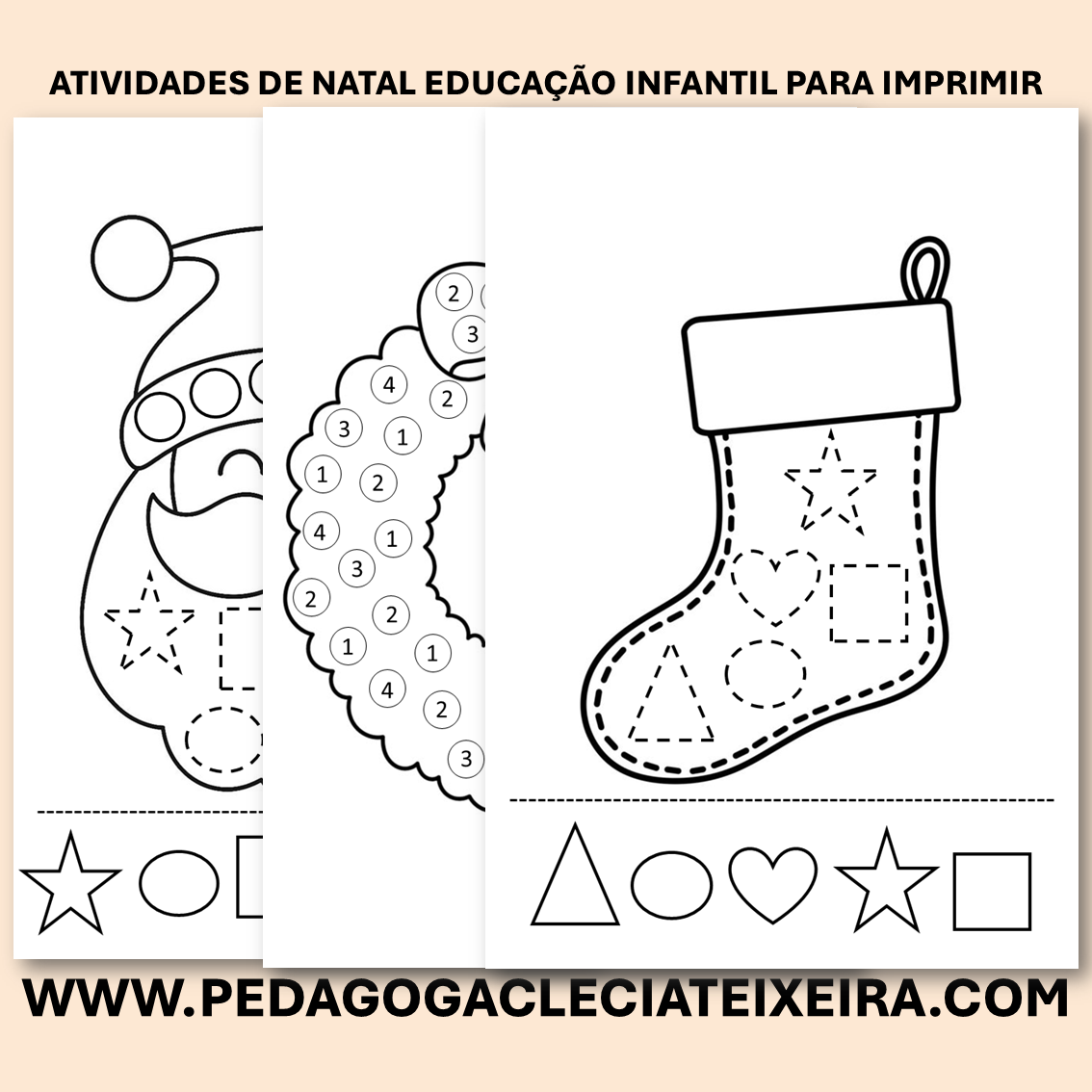 Atividades de natal educação infantil para imprimir