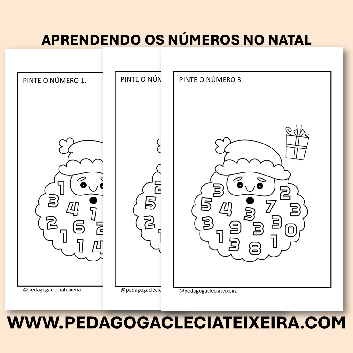 Aprendendo os NÚMEROS no natal