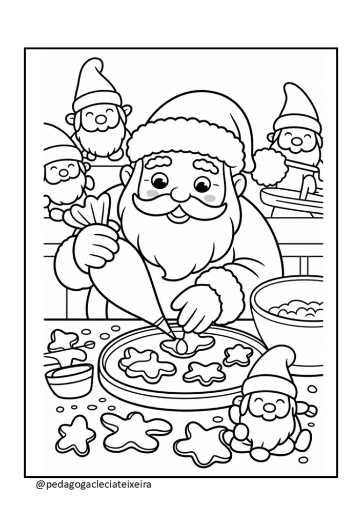 Desenhos natalinos para colorir