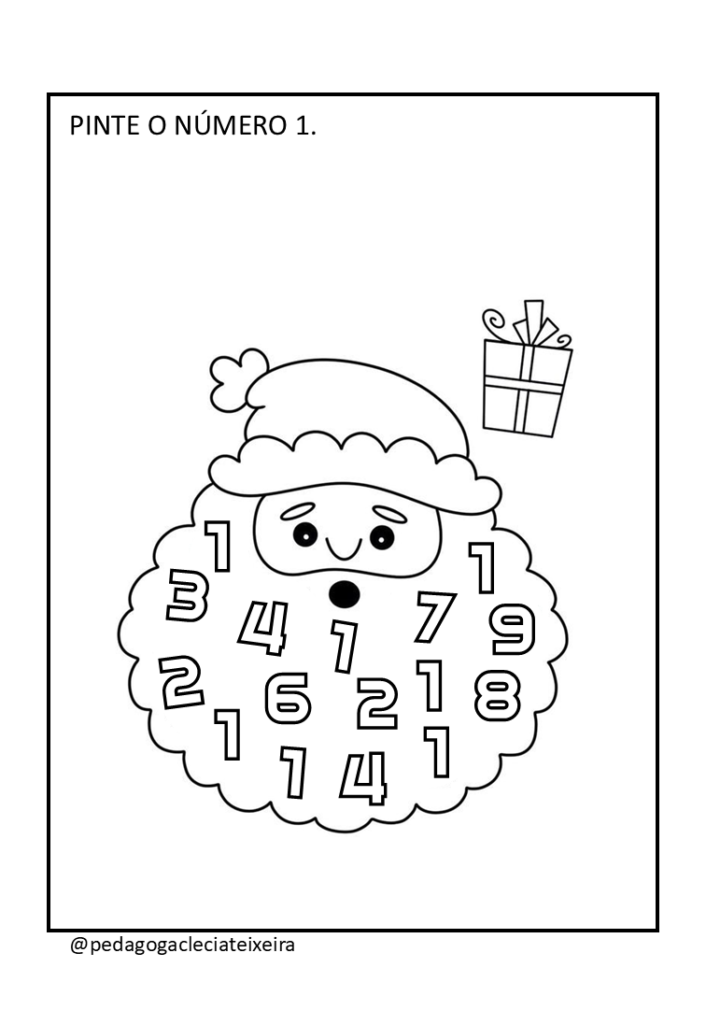 Aprendendo os NÚMEROS no natal