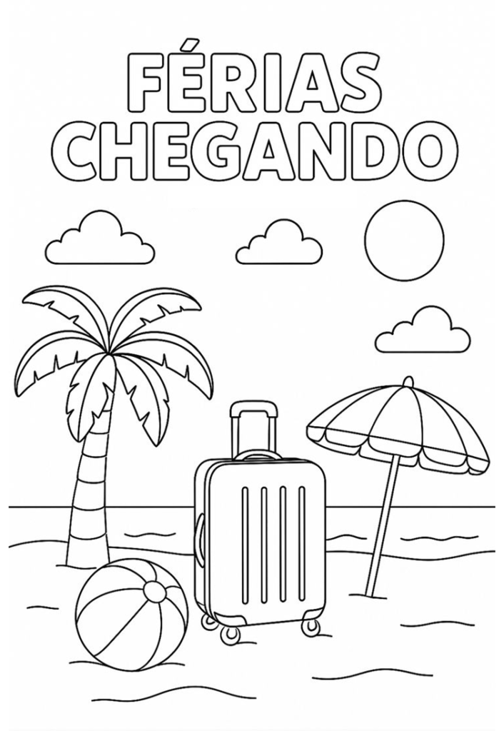 Minhas férias atividades critivas educação infantil