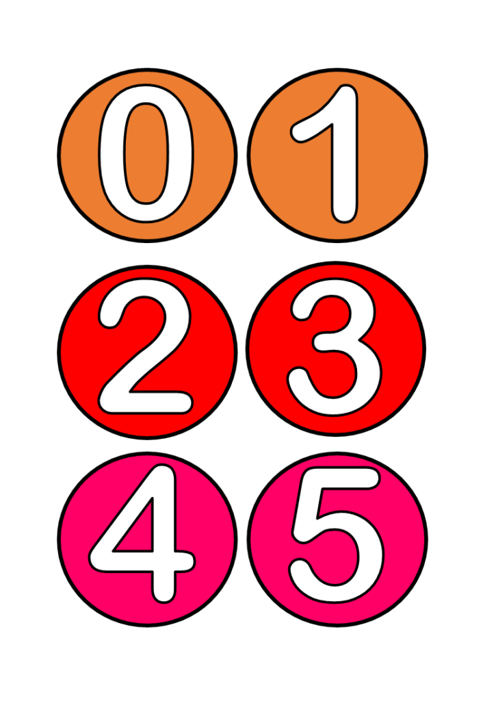 Números até 30 para imprimir