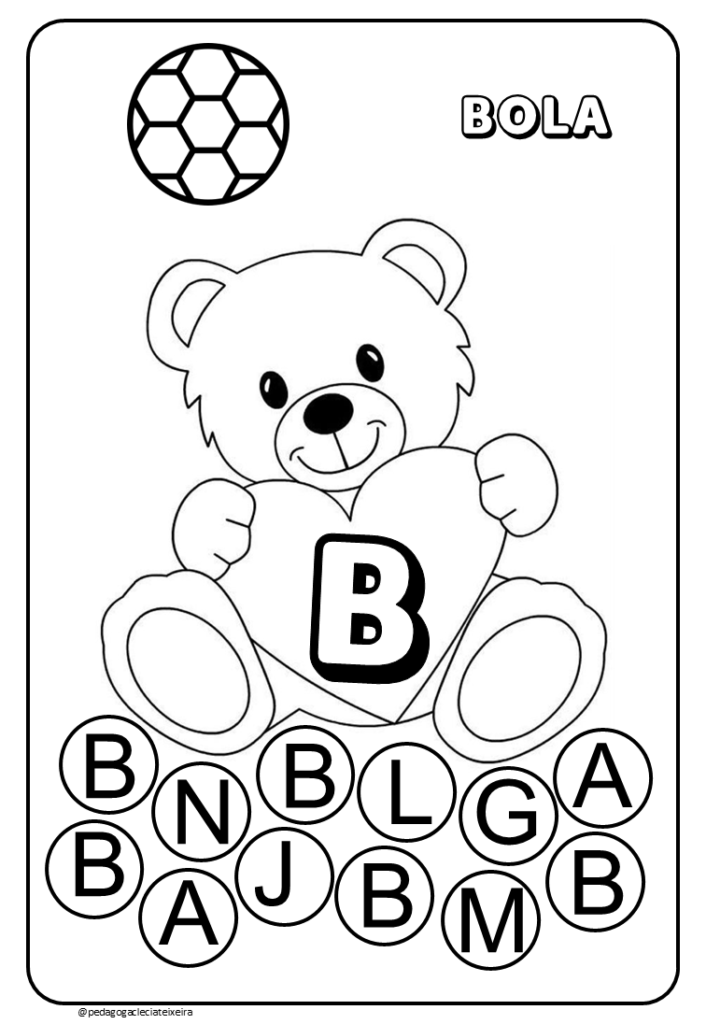 Apostila: pintando as letras do alfabeto